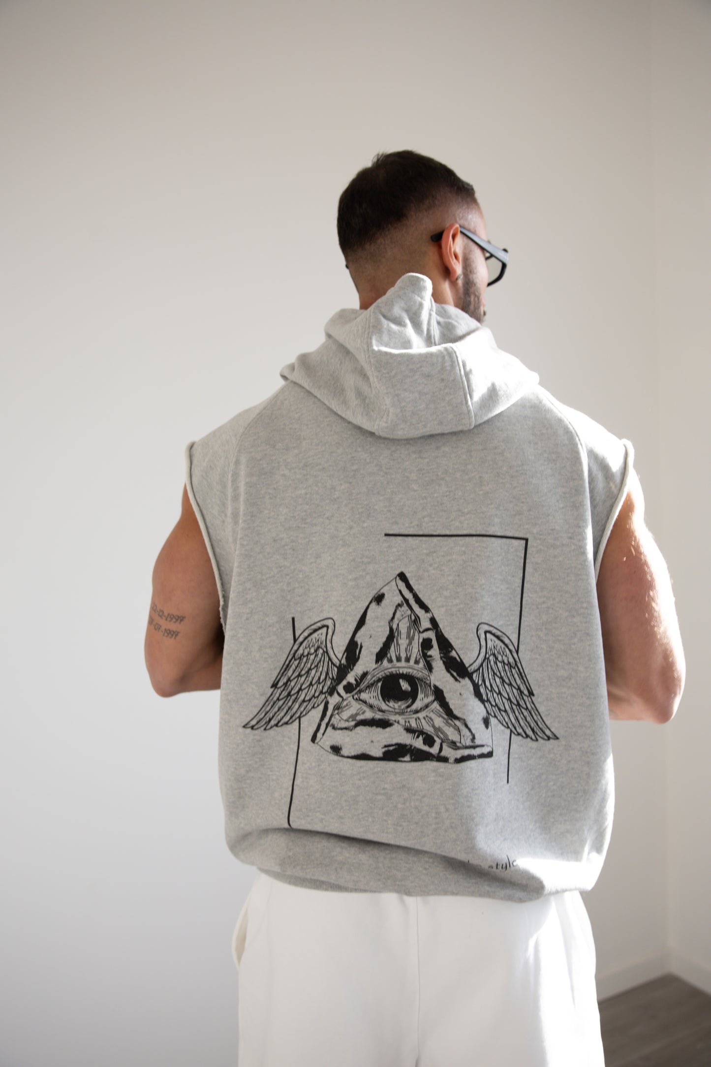 Canottiera felpata oversize ILLUMINATI