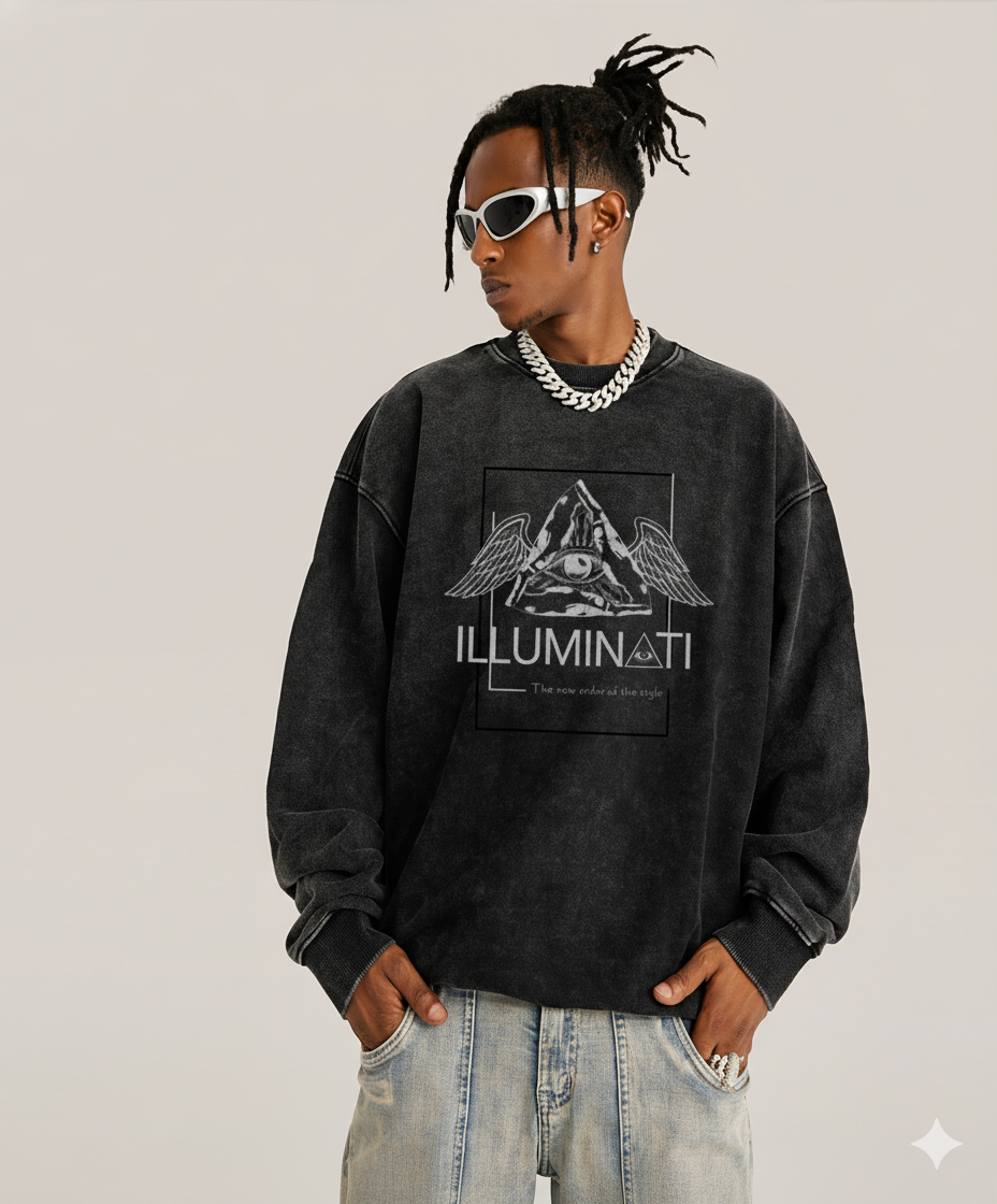 Oversized Heavyweight Sweatshirt - Subliminal Message 