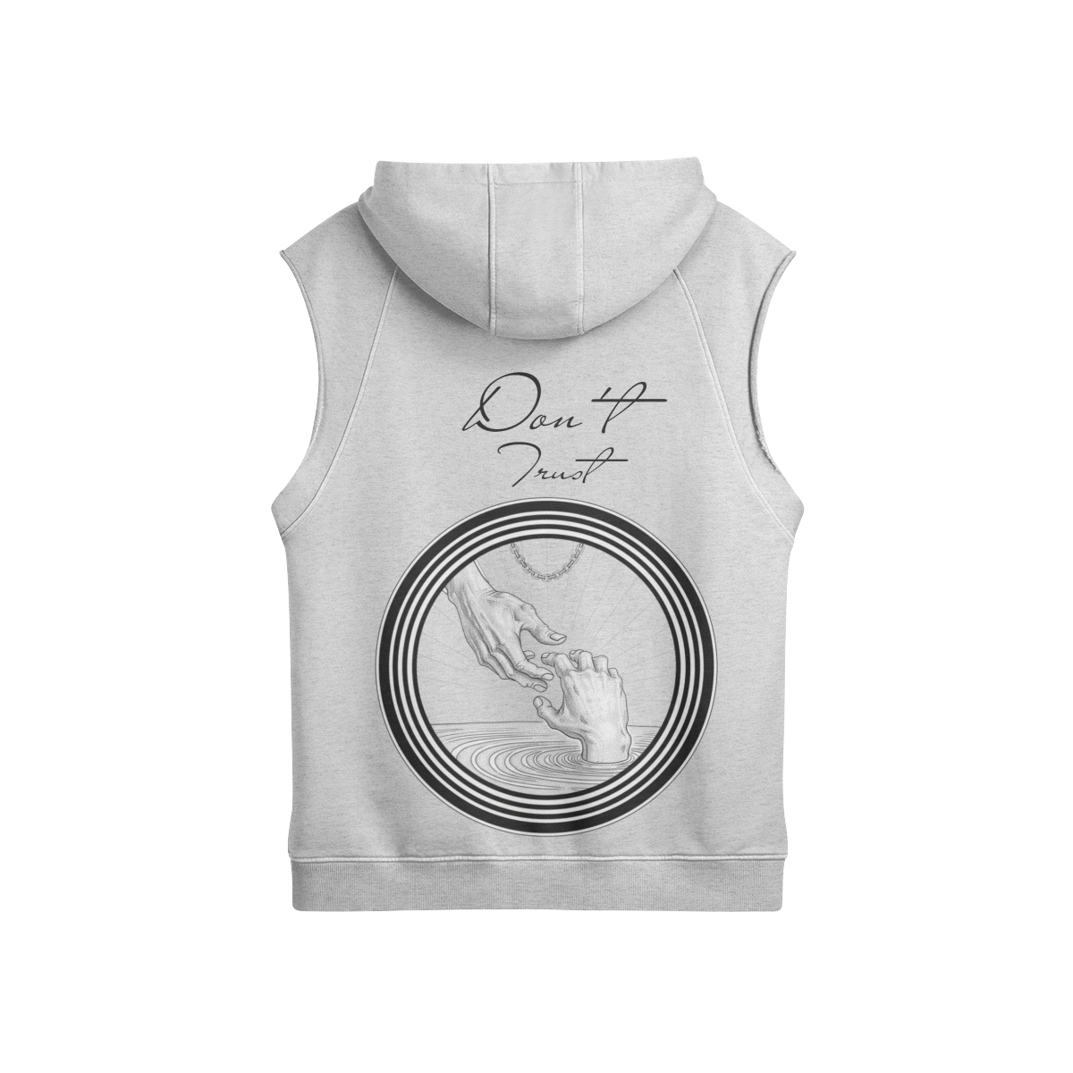 Don't Trust (Subliminal Message Logo) Tank Hoodie