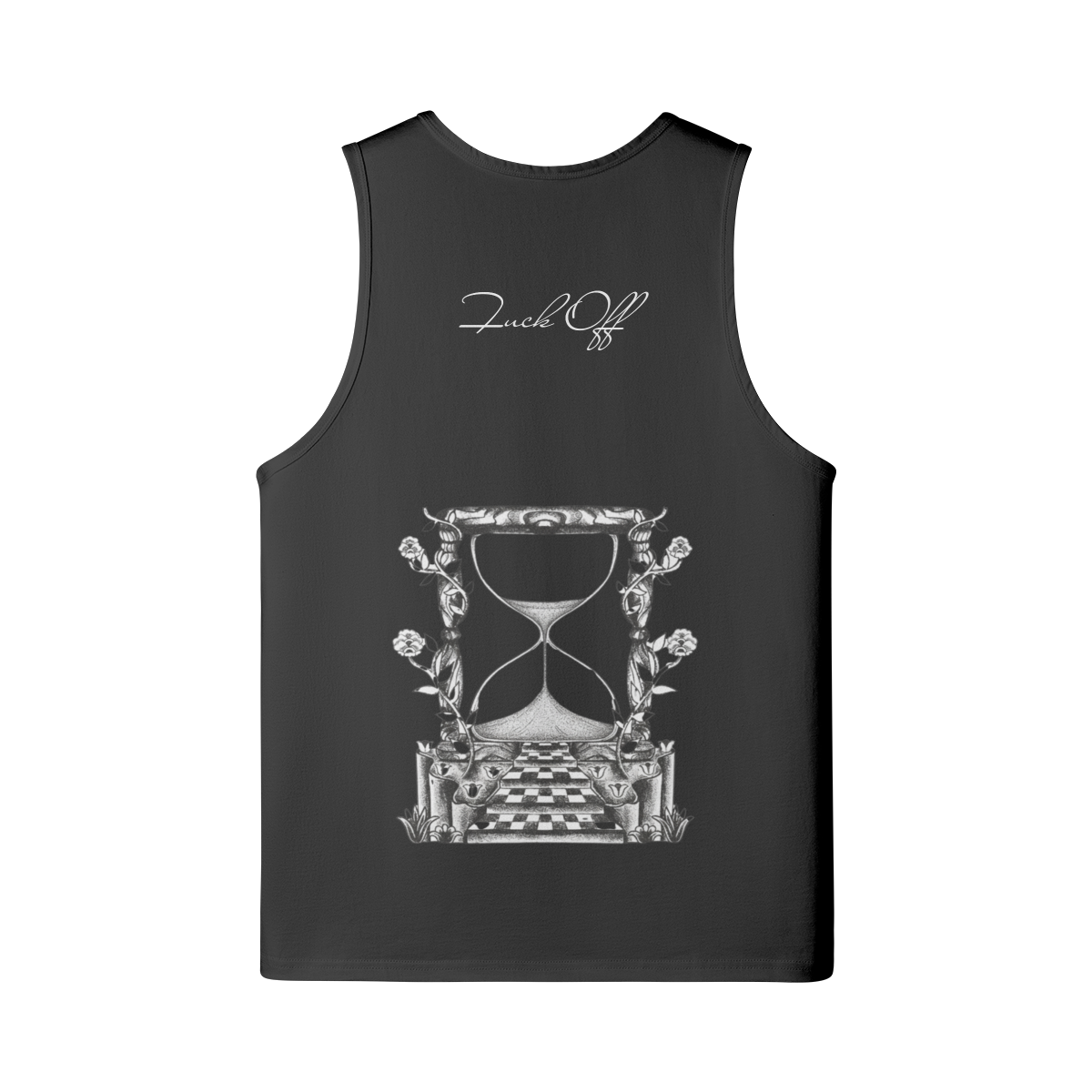 Oversized Sleeveless Tank Top - Time Fu** Off