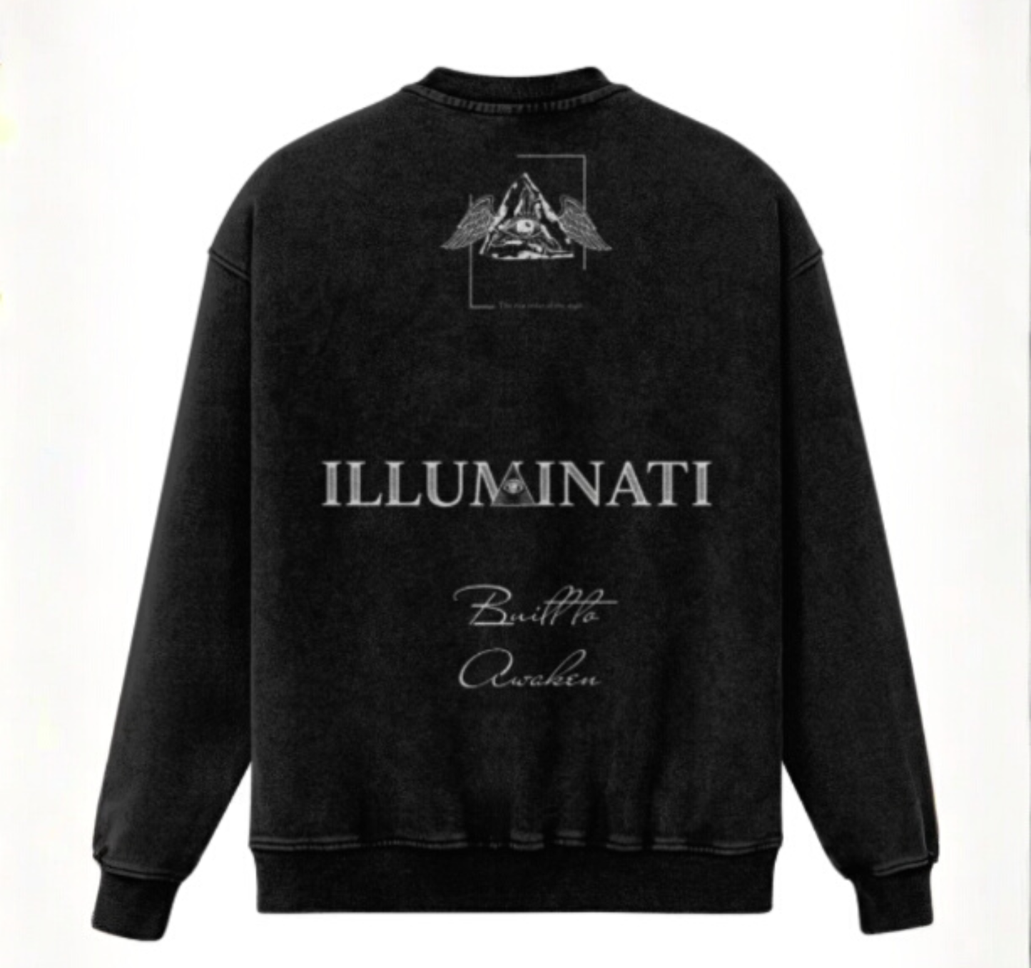 Vintage Style Oversized Heavy Sweatshirt - Built To Awaken 