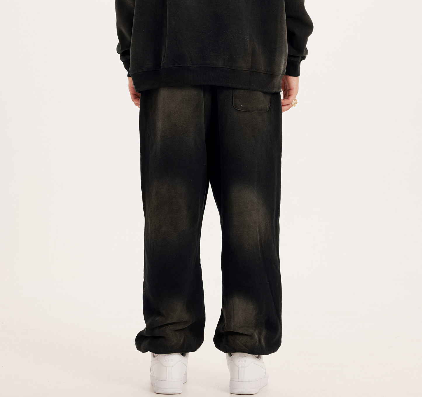 Vintage Oversized Sweatpants - Dark Gray Illuminati 
