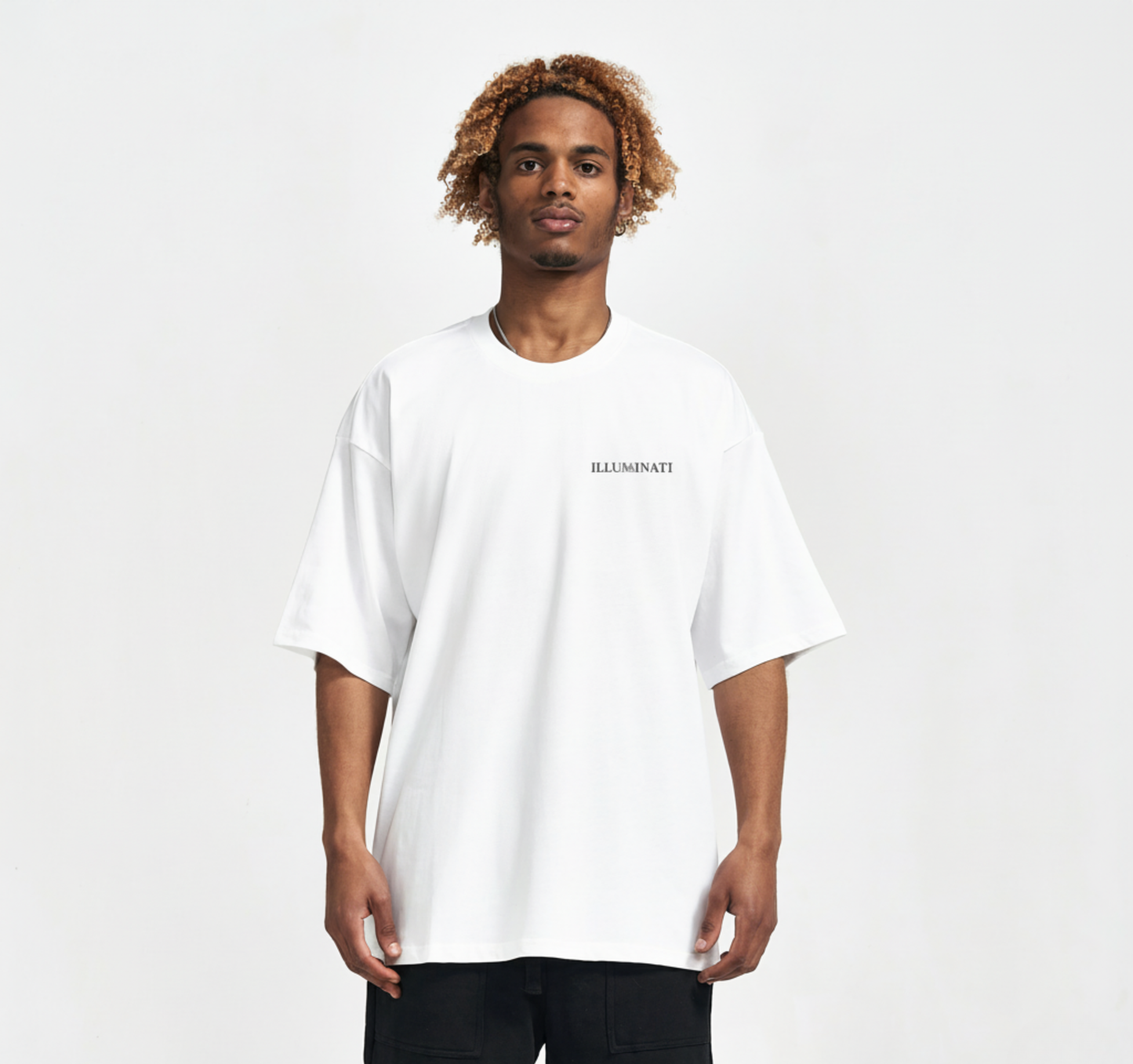 Boxy T-shirt - White Controlled by Nothing 