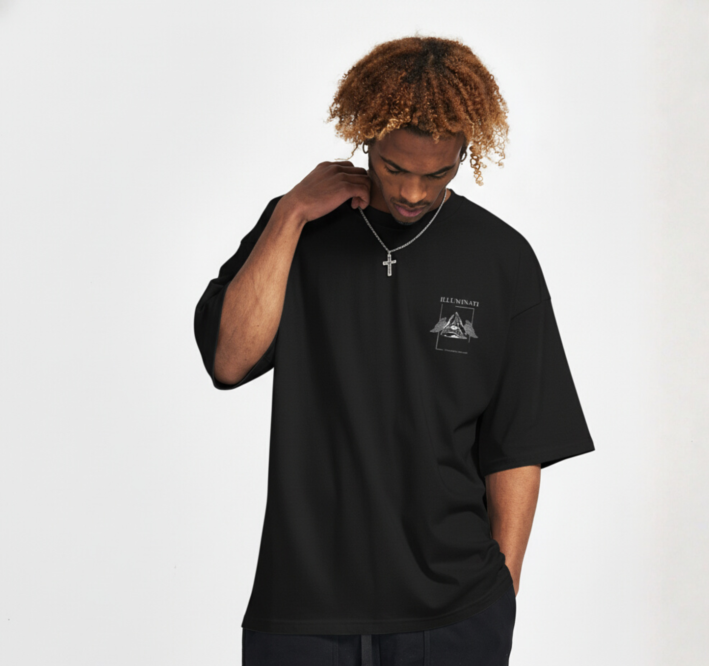 Boxy T-shirt - Labore et Constantia (White Logo)