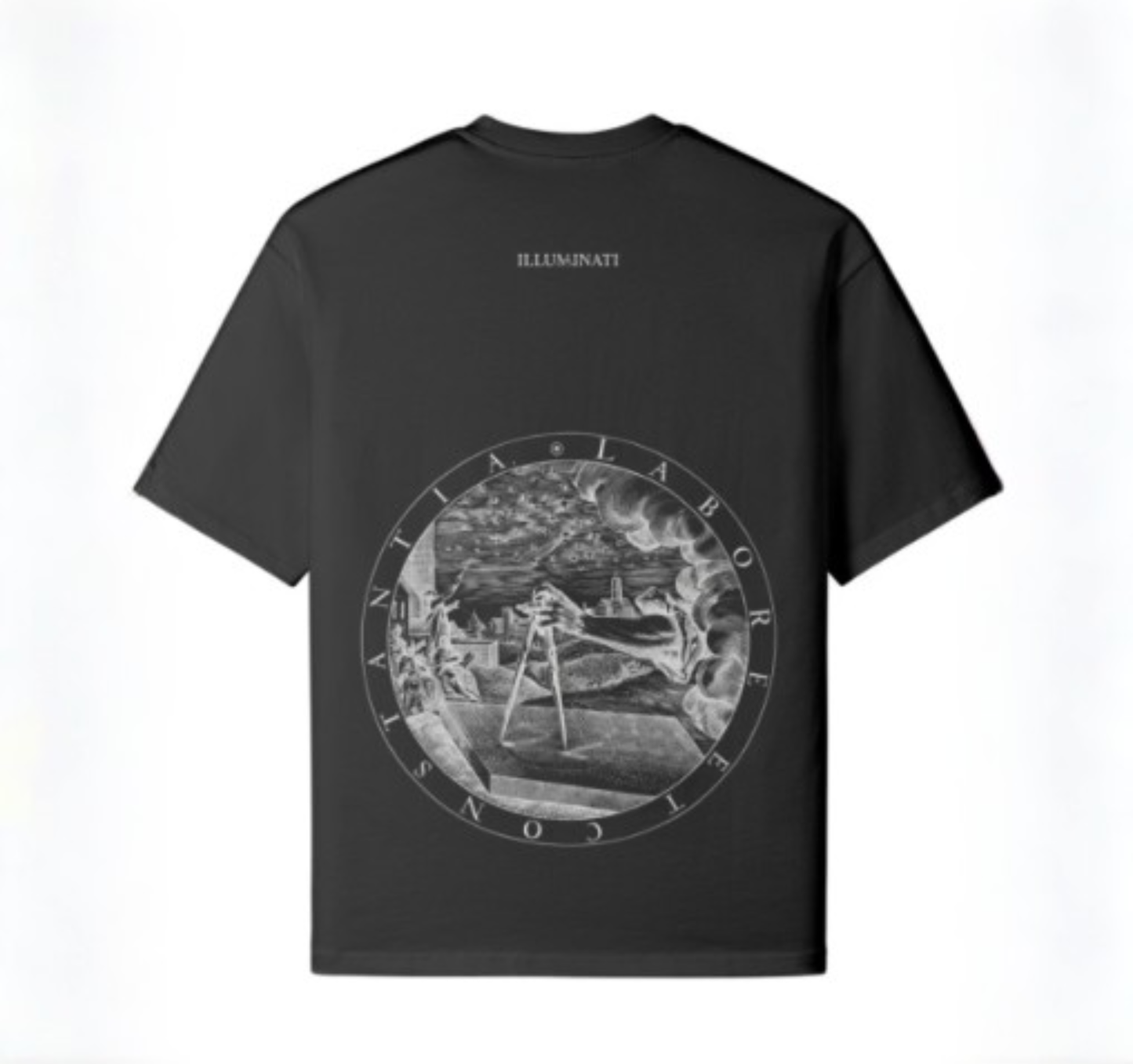 Boxy T-shirt - Labore et Constantia (White Logo)