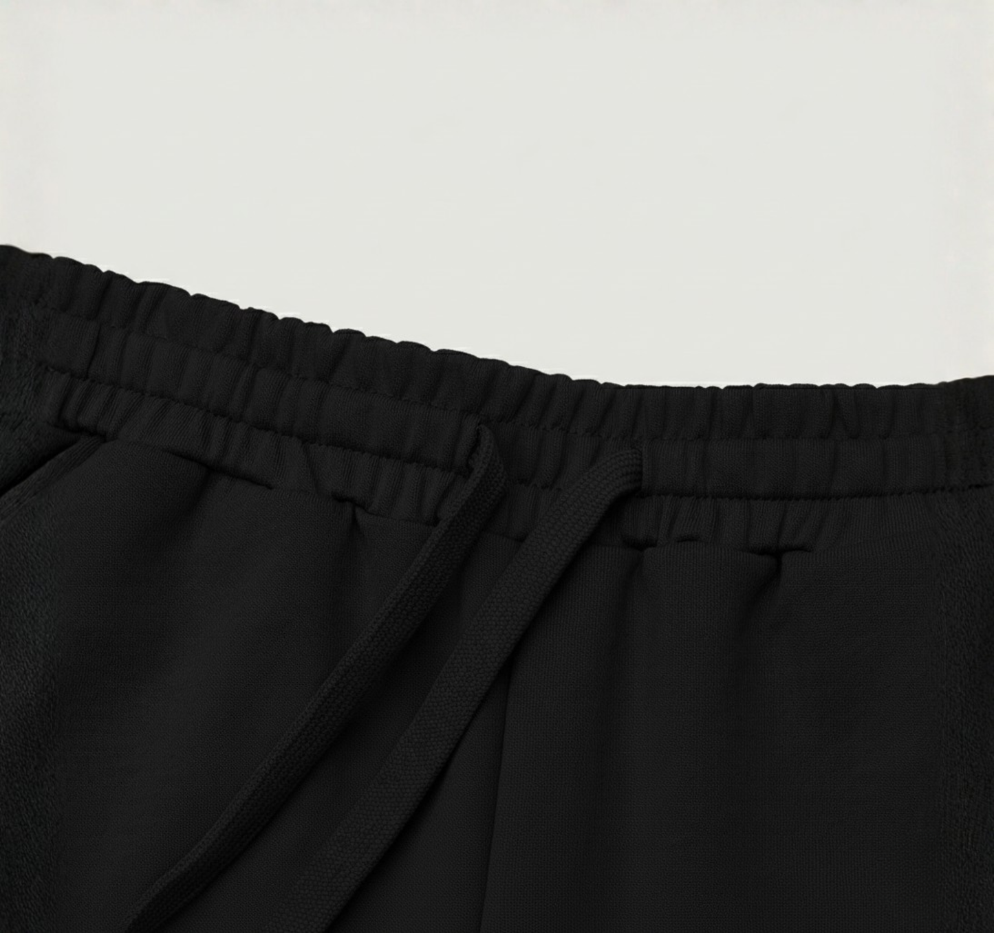 Oversized Lightweight Fleece Shorts - Illuminati (White Logo)