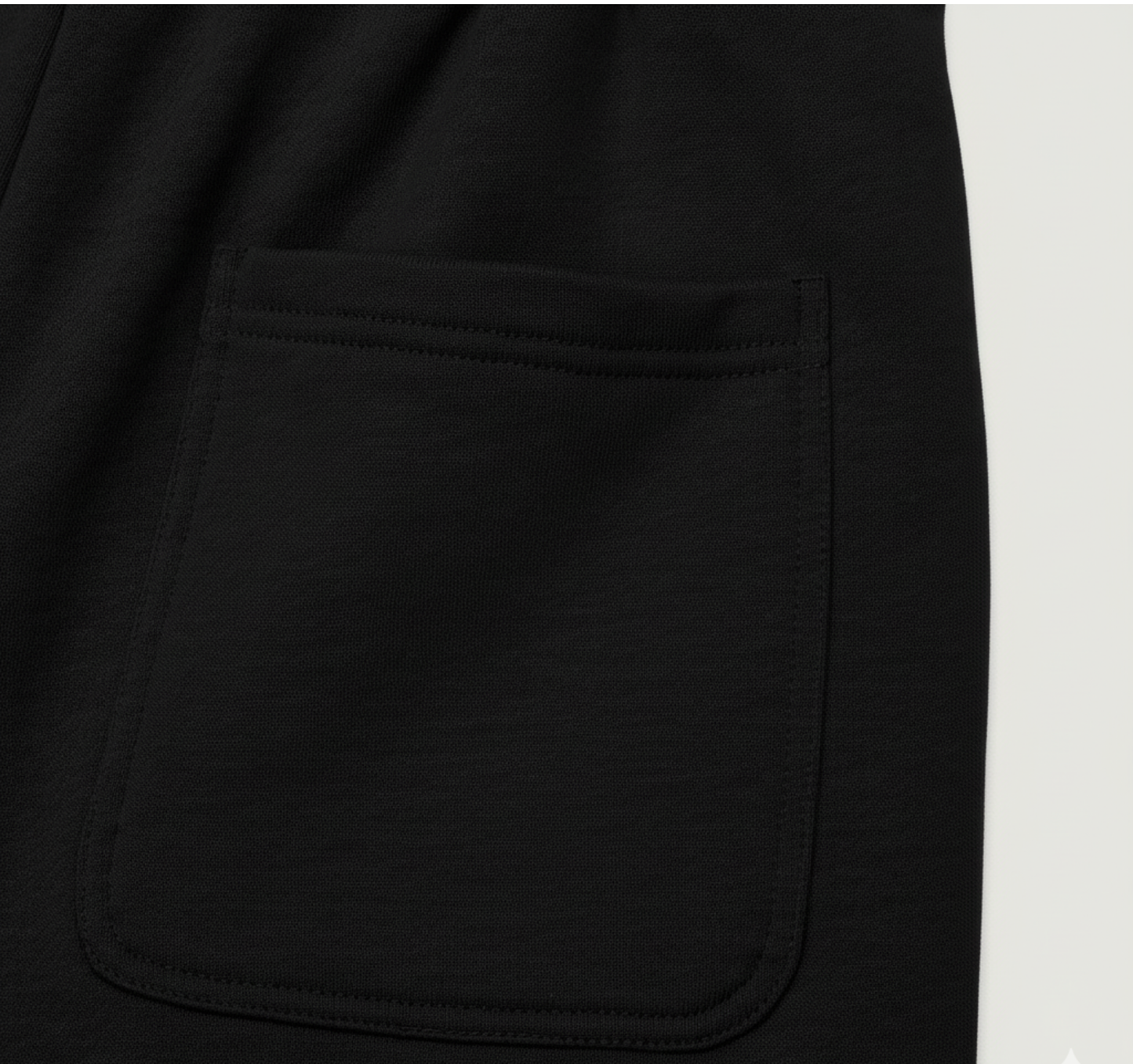 Oversized Lightweight Fleece Shorts - Illuminati (White Logo)