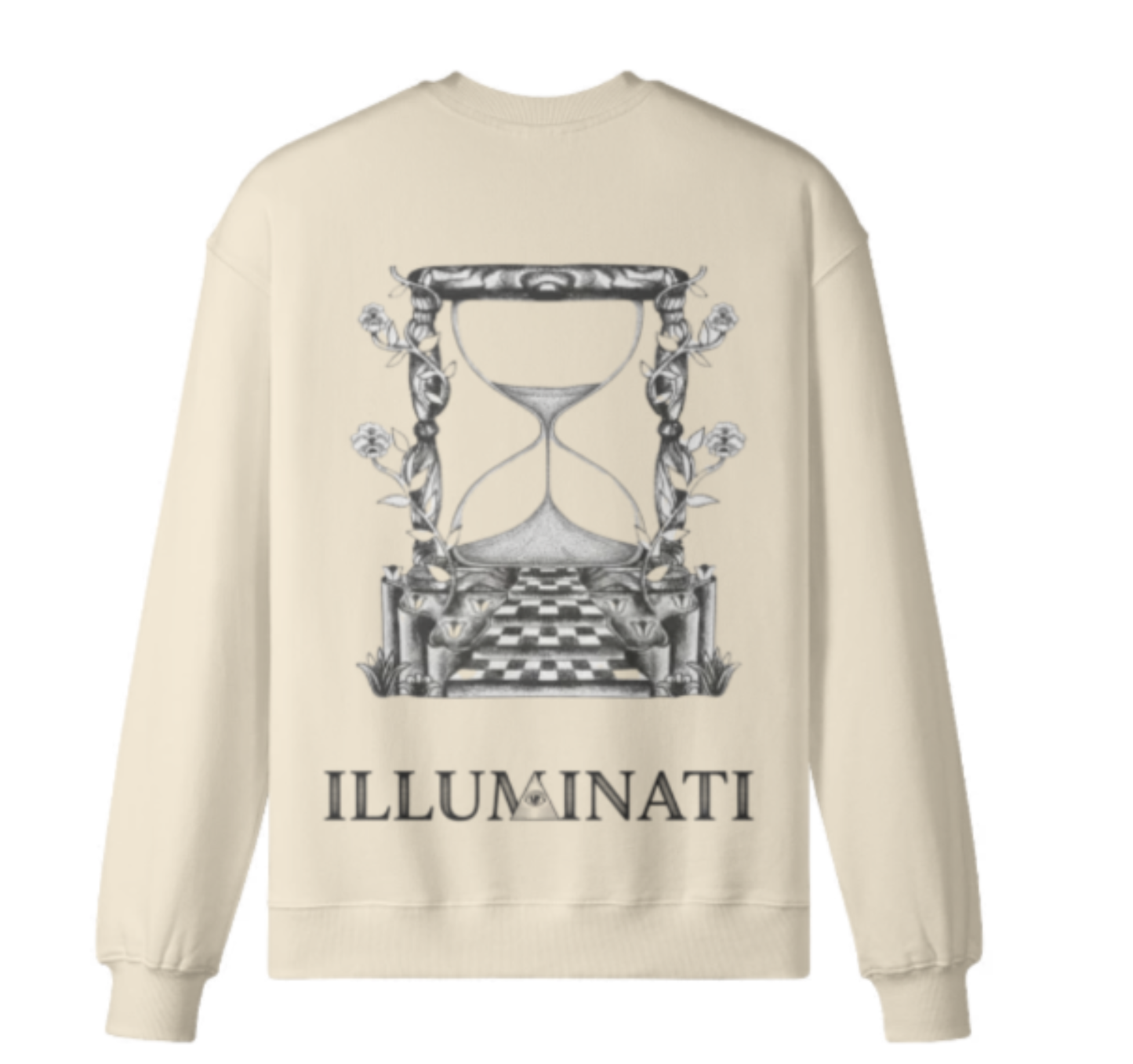 Oversized Premium Cotton Sweatshirt - Sand Time 