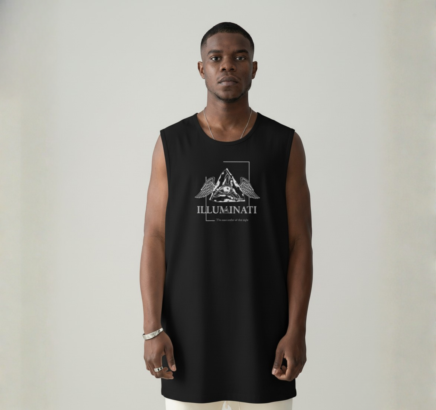 Oversized Sleeveless Tank Top - SHUT UP Labore et Constantia