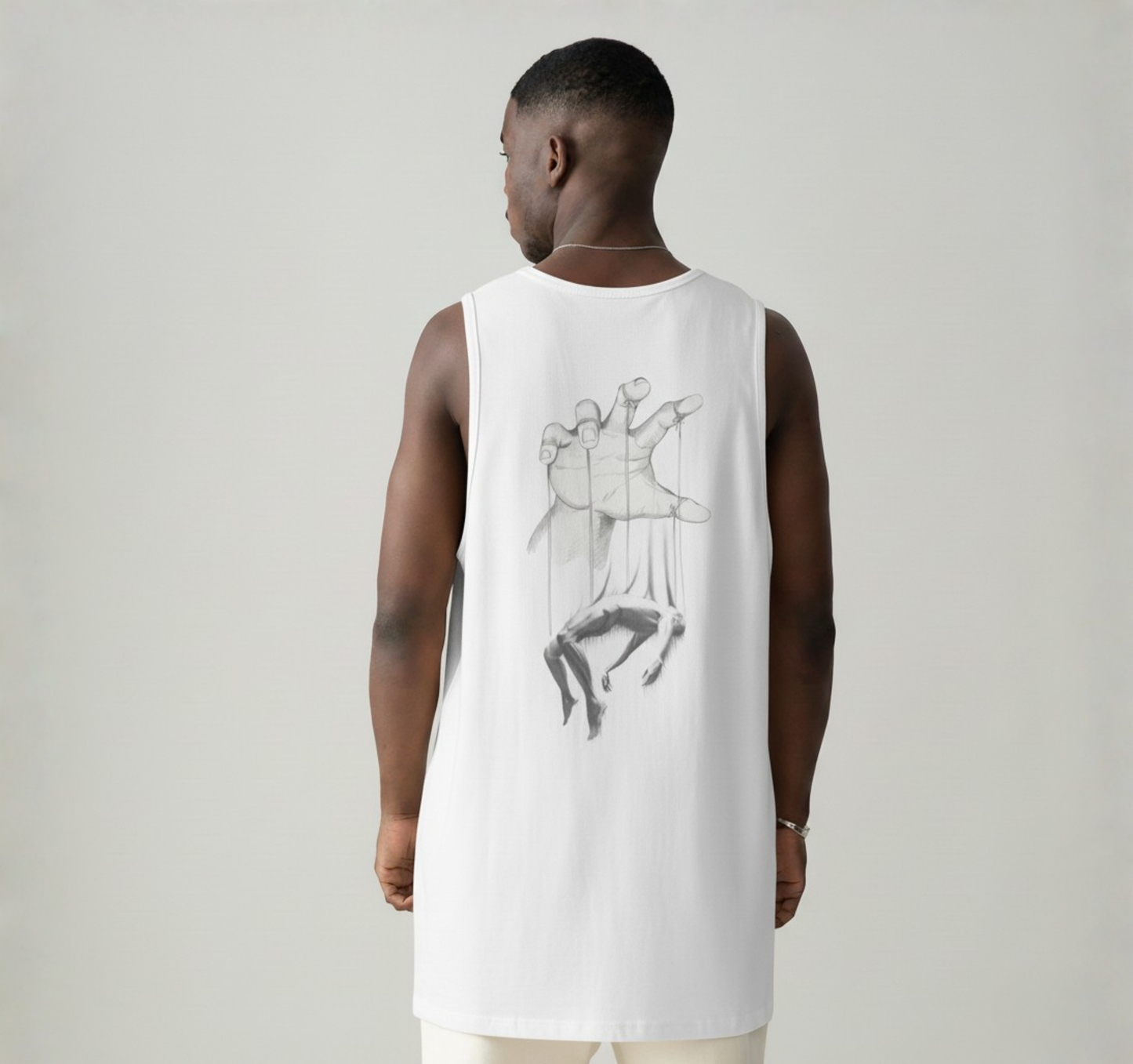 Oversized Sleeveless Tank Top - The Marionette
