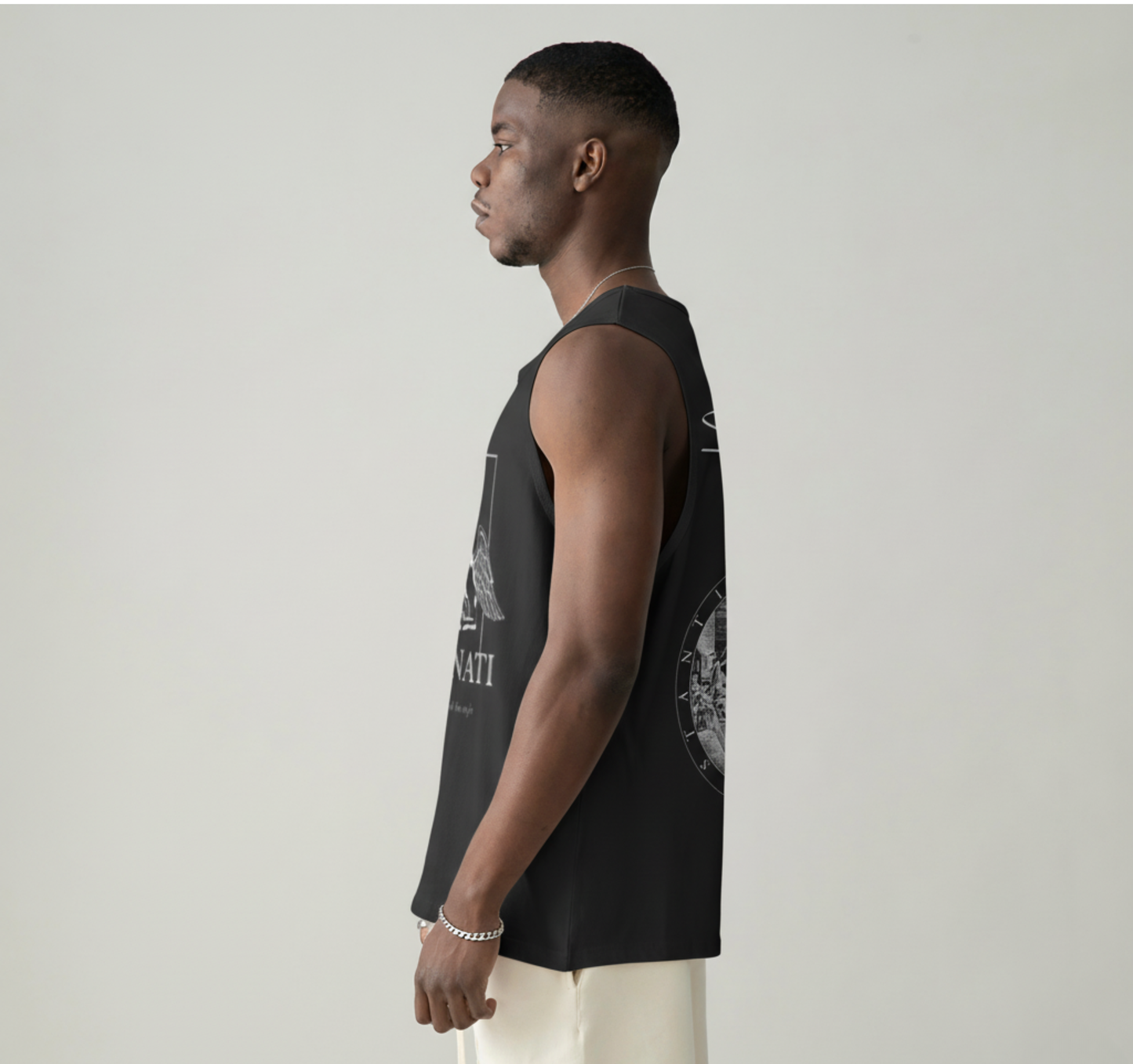 Oversized Sleeveless Tank Top - SHUT UP Labore et Constantia