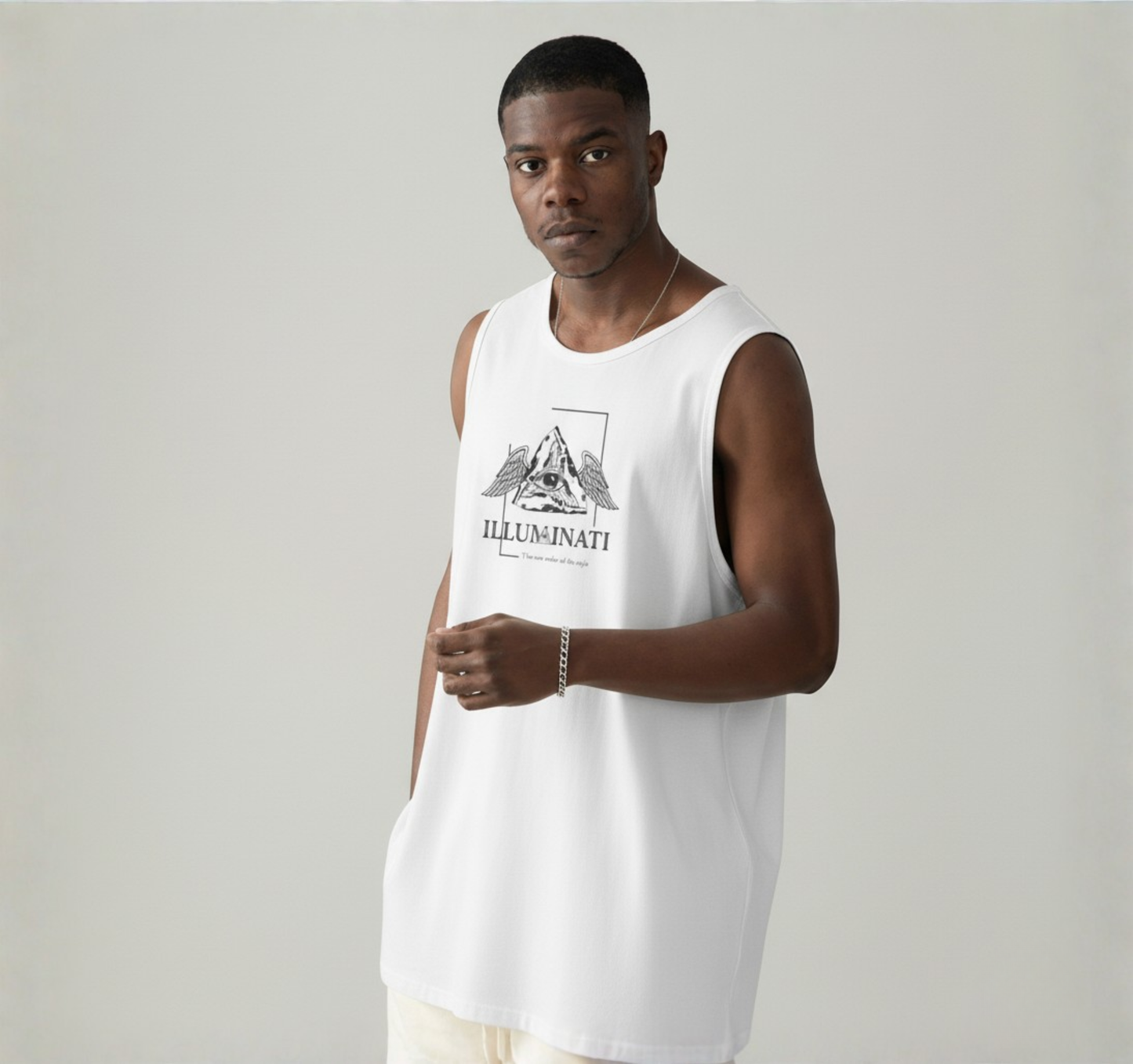 Oversized Sleeveless Tank Top - The Marionette