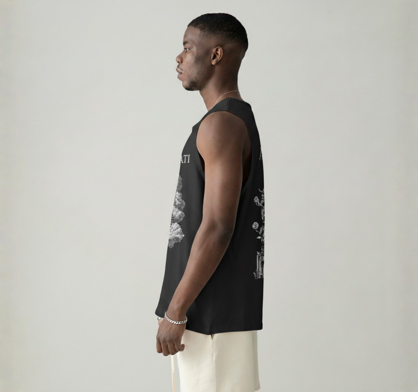 Oversized Sleeveless Tank Top - Time Fu** Off