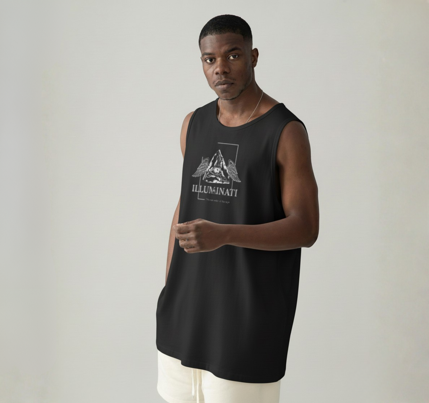 Oversized Sleeveless Tank Top - SHUT UP Labore et Constantia