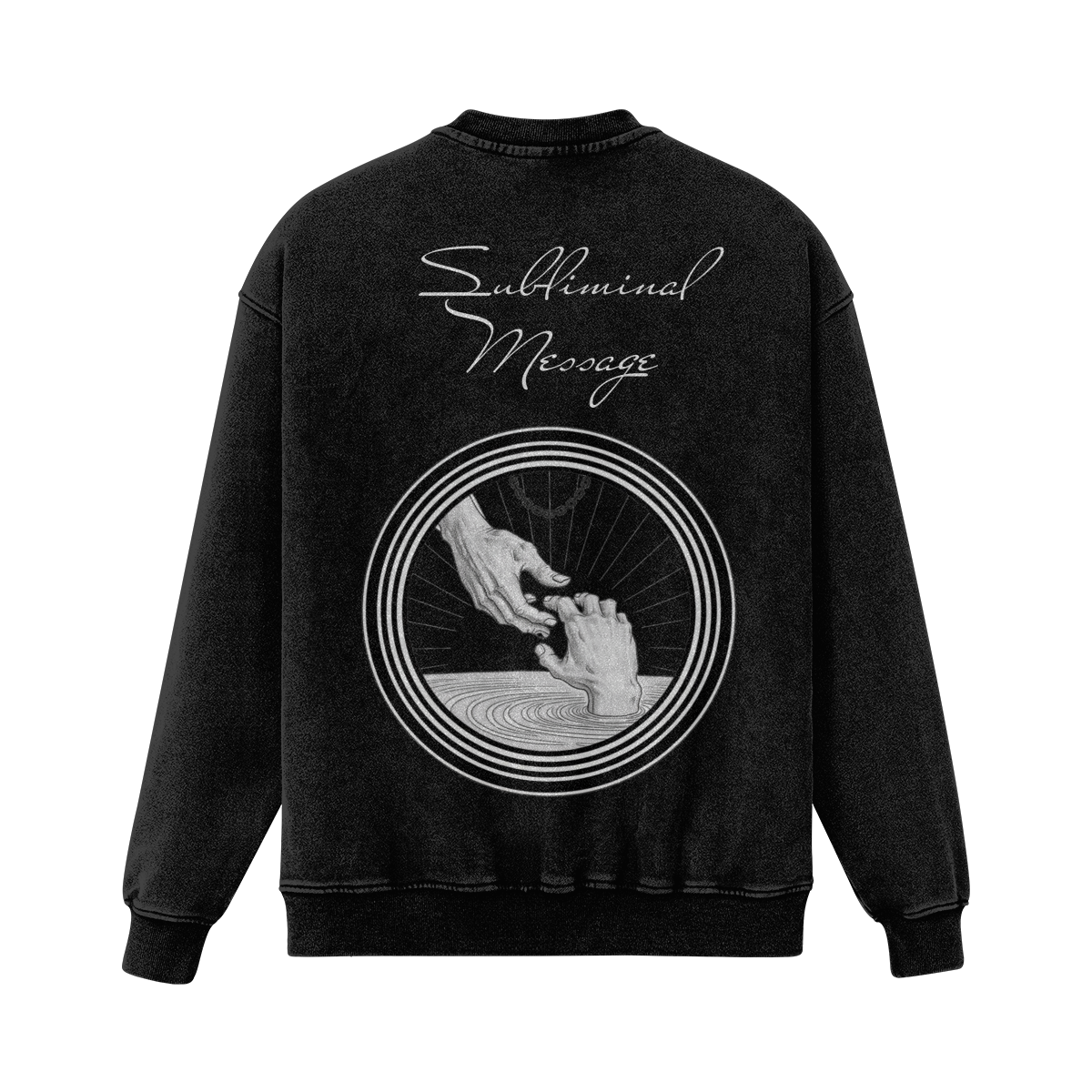 Oversized Heavyweight Sweatshirt - Subliminal Message 