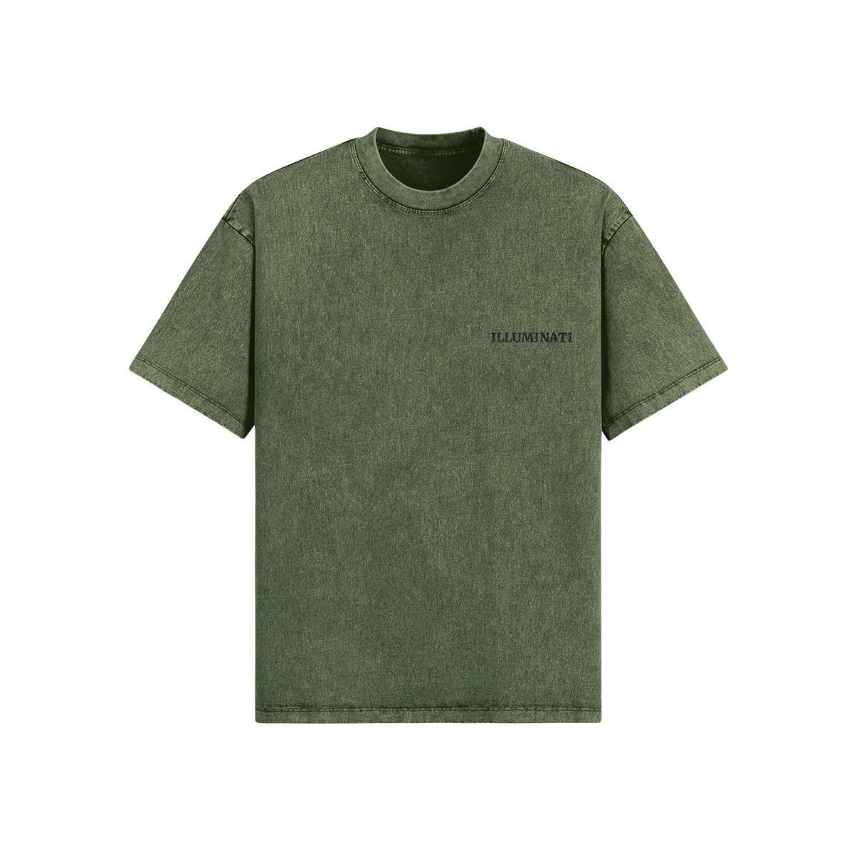 T-SHIRT SLAVATA vintage logo nero ILLUMINATI
