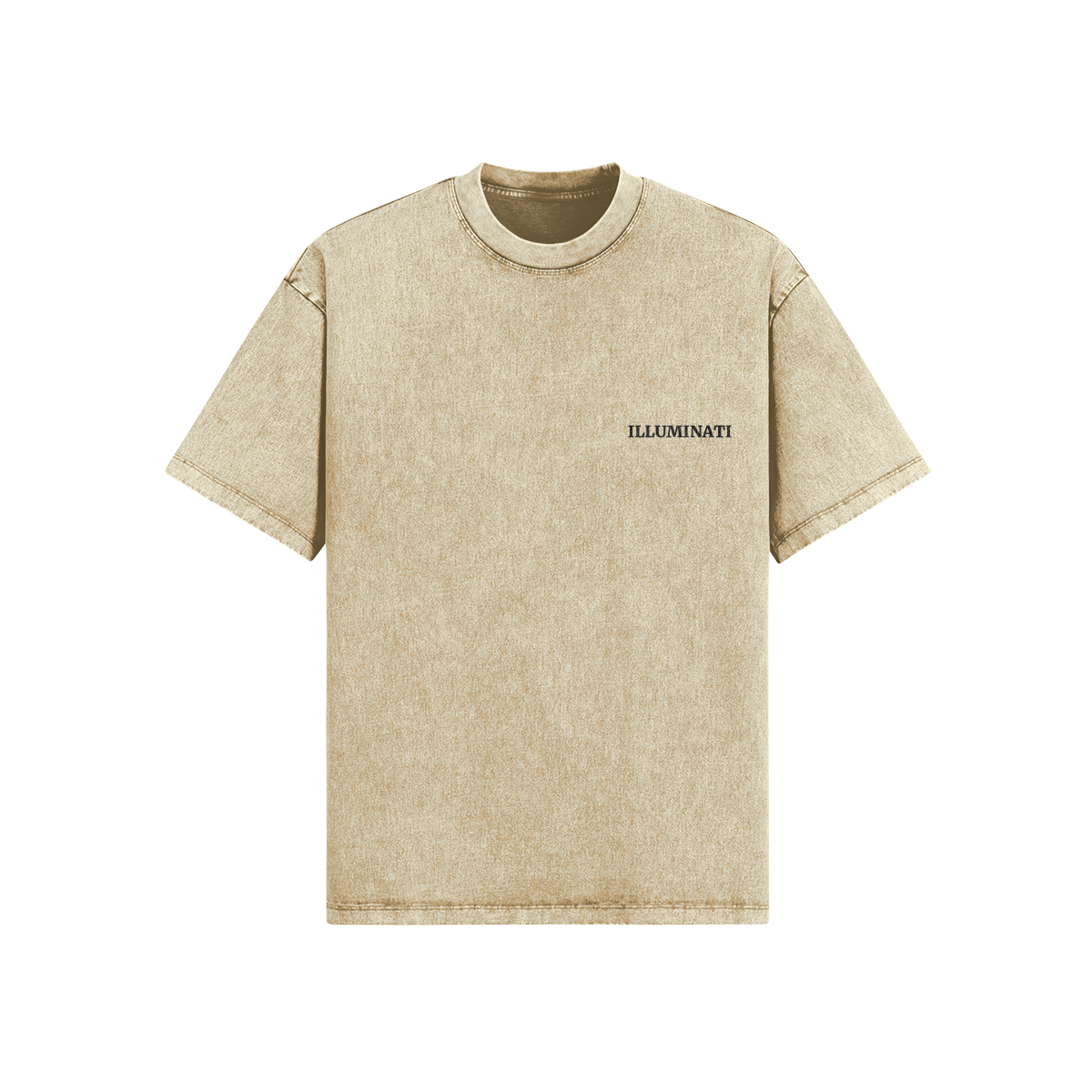 T-SHIRT SLAVATA vintage logo nero ILLUMINATI