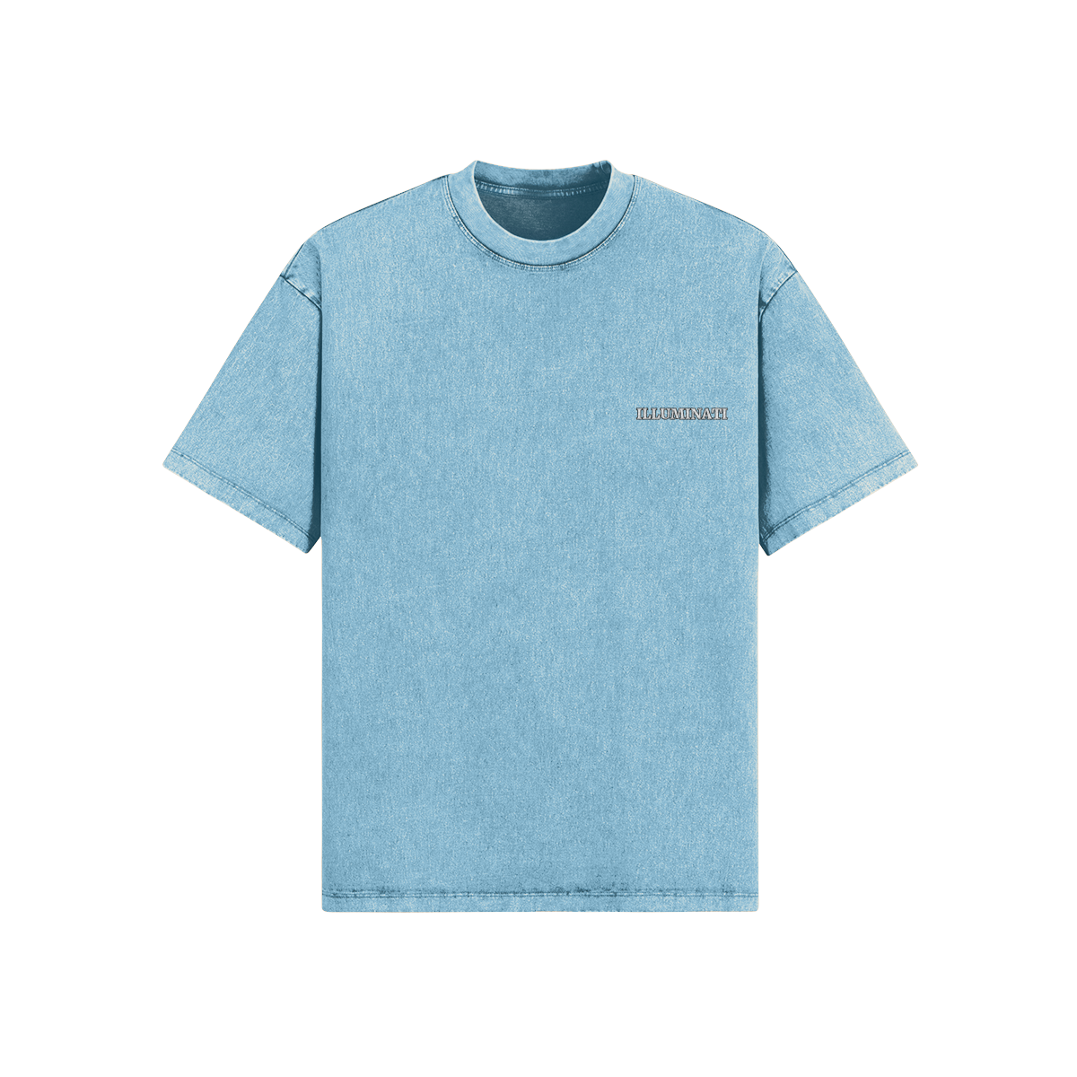 Vintage faded white logo ILLUMINATI T-SHIRT